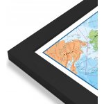 Maps International Svět - nástěnná politická mapa 195x120 cm (ANGL.) Varianta: mapa v dřevěném rámu, Provedení: Pegi černý – Hledejceny.cz
