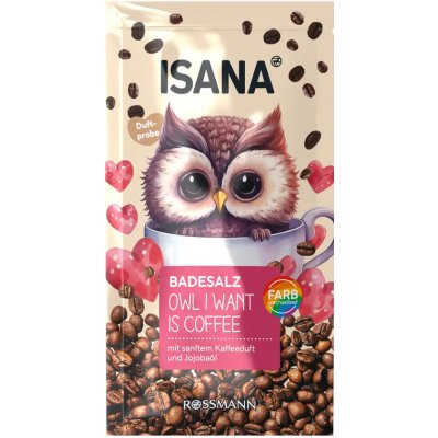 ISANA Sůl do koupele Owl I Want Is Coffee 80 g – Zboží Dáma