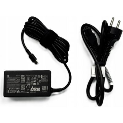 HP adaptér USB-C, 65W, černá 1P3K6AA - originální – Sleviste.cz