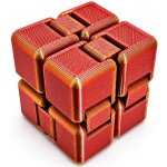 Antistresová kostka Infinity Cube Svíčkománie3D Červeno zlatá lesklá – Zboží Mobilmania