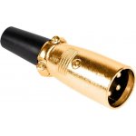 CABLETECH XLR konektor (Canon) pozlacený