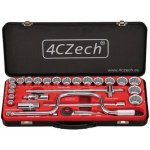4CZech 1/2" 26dílná sada 12-32mm 12ti hranné + ráčna 72 zubů 4CZ-127-26 – Zboží Dáma