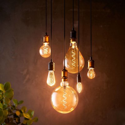 Philips LED žárovka E27 A60 4W 1 800K zlatá dim – Hledejceny.cz