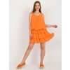 Dámské šaty Volánkové mini šaty TW-SK-BI-8139.44 orange