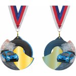 Akrylátová medaile Automobilové závody Zlatá – Zboží Dáma