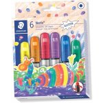 STAEDTLER Voskovky Noris Club 6 třpytivých barev gelové – Zboží Dáma