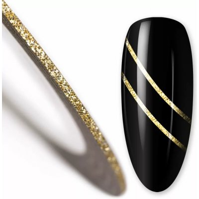 Starnails Samolepící zdobící páska na nehty Gold Glitter 1 mm – Hledejceny.cz