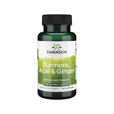 Swanson Full Spectrum Turmeric Acai & Ginger 60 kapsle – Hledejceny.cz