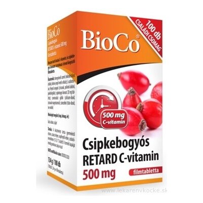 Biocel Vitamín C RETARD 500 mg s plodem šipky 100 tablet – Hledejceny.cz