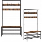 Songmics věšáková stěna s botníkem182x100x42cmHSR47BX – Zboží Dáma