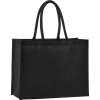 Nákupní taška a košík Westford Mill Nákupní jutová taška WM470 Black 42x33x19 cm