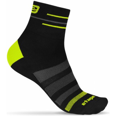 Etape ponožky SOX černá/žlutá fluo – Zboží Mobilmania