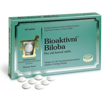 Pharma Nord Bioaktivní Biloba 100 mg 60 tablet – Zboží Mobilmania