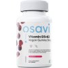 Vitamín a minerál Osavi, Vitamin D3 + K2 Vegan Gummy Drops, Malina, 60 gummies