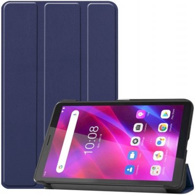 Protemio Leather Zaklápěcí obal pro Lenovo Tab M7 G3 3. generace 38230 tmavomodrý