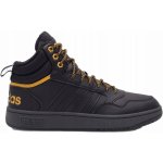 adidas Hoops 3.0 Mid WTR core black/core black/preloved yellow – Zboží Dáma