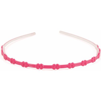 Úzká čelenka do vlasů tmavě růžová – Hledejceny.cz