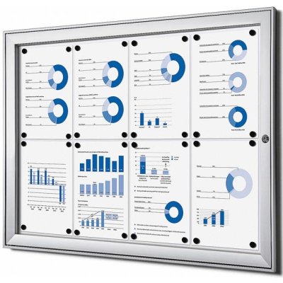 Jansen Display Vitrína pro interiér i zastřešený exteriér, SCS, 8 x A4 – Hledejceny.cz