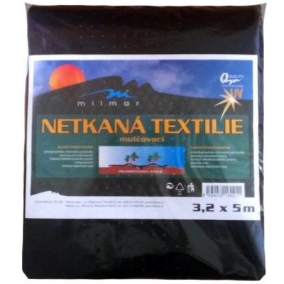 Textilie netkaná černá 3,2x5m (45g/m2) – Zboží Mobilmania