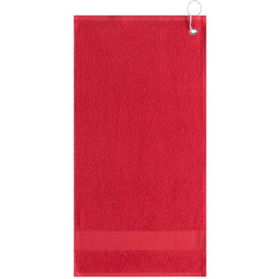 L Merch Golfový ručník s klipem NT9165 Red 55 x 30 cm – Hledejceny.cz