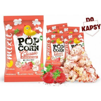 Mixit BIO popcorn do kapsy Jahoda 13 g – Zboží Dáma