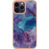 Pouzdro a kryt na mobilní telefon Apple PROTEMIO 86057 IMD MARBLE Ochranný pro Apple iPhone 16 Pro BLUE PURPLE