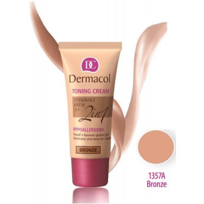 Dermacol Toning Cream 2 tónovací krém bronze 30 ml – Hledejceny.cz