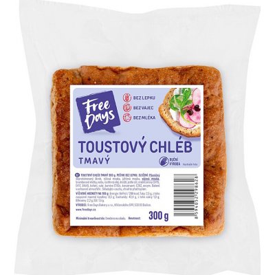 Amaranth Bezlepkový toustový chléb tmavý 300 g – Hledejceny.cz