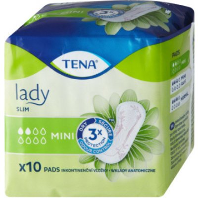 Zewa Tena Lady Slim Mini slipové inkontinenční vložky 10 ks – Zboží Mobilmania