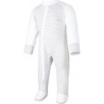 Little Angel Overal tenký DR Outlast® pruh bílošedý melír/bílá – Zboží Dáma