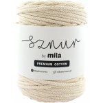 MILA Bavlněná šňůra PREMIUM COTTON 5mm/100m - ECRU/PC08 – Sleviste.cz
