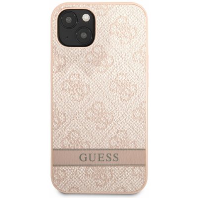 Pouzdro Guess PU 4G Stripe iPhone 13 růžové – Zboží Mobilmania