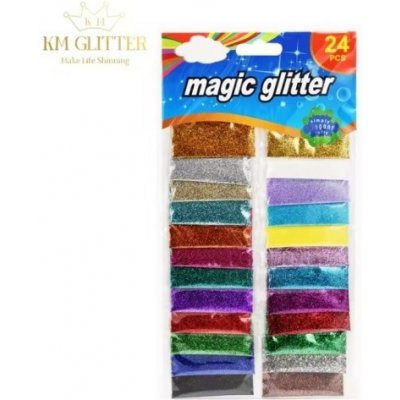 PourArt Glitry do pryskyřice G24 SET 24 barev – Sleviste.cz