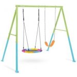 SwingKing dvoumístná houpačka typu gondola pro hranol zelená 225 x 110 x 41 cm – Zboží Dáma