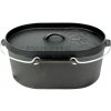 Outdoorový kotlík Litinový oválný hrnec 9 l, Dutch Oven Valhal Outdoor VH9L