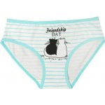 Kugo dívčí kalhotky s kočkou XQ6005/21 mentolová – Zboží Dáma