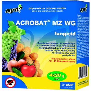 Agrobio Acrobat MZ WG - proti plísním 4x20g