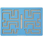 Iskay Montessori Labyrint hra pro děti na grafomotoriku modrá – Zboží Dáma