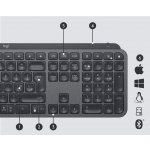 Logitech MX Keys Wireless Illuminated Keyboard 920-009415CZ – Zboží Živě