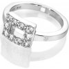 Prsteny Hot Diamonds Stříbrný prsten s diamantem a topazy Echo DR240