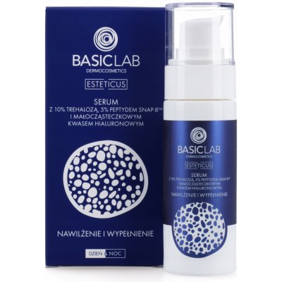 BasicLab Esteticus sérum s 10% Trehalózy 5% Peptidu a Kyselinou Hyaluronovou 30 ml