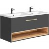 Koupelnový nábytek COMAD BORNEO 854, šířka 120 cm, grafit/dub artisan