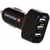 Adaptér a redukce k mobilu SWISSTEN CL ADAPTÉR 3x USB 5,2A POWER