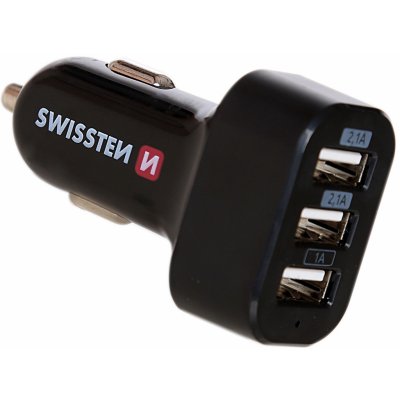 SWISSTEN CL ADAPTÉR 3x USB 5,2A POWER – Zboží Mobilmania