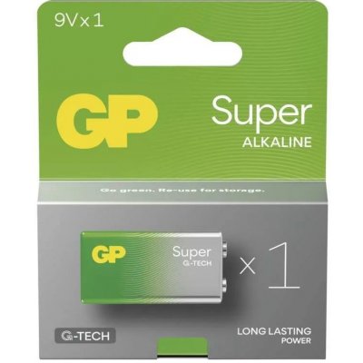 GP Super Alkaline 9V 1ks 0301604AETA-B1 – Zboží Mobilmania