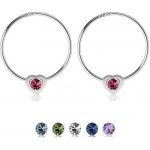 Šperky eshop Krabička na náušnice - mramorované pastelové odstíny, s mašličkou Y26.15 - Barva: Fialová – Hledejceny.cz