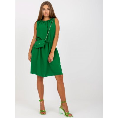 Italy Moda Set letních šatů s kabelkou zelená dhj-sk-20499.32-green – Zboží Mobilmania