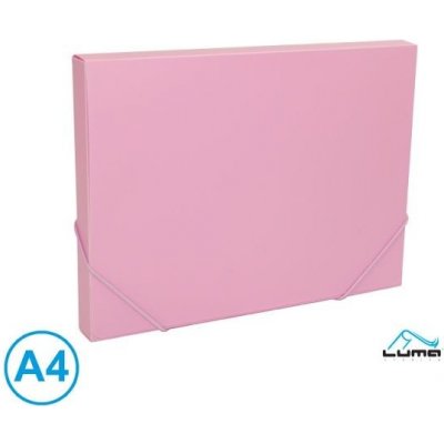 LUMA Desky na spisy s gumou, box A4 pastel, fialový
