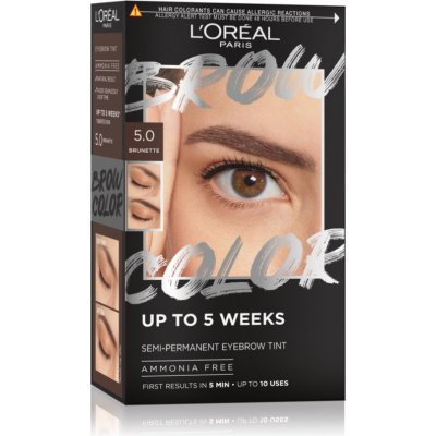 L'Oréal Paris Brow Color Semi-Permanent Eyebrow Tint 5.0 Brunette 1 ml – Zboží Mobilmania