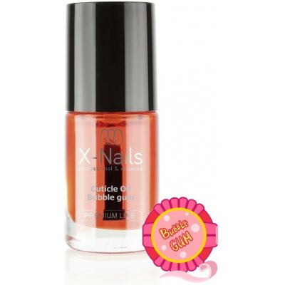 X Nails Cuticle Oil výživný nehtový olejíček bubble gum 5 ml – Zboží Dáma